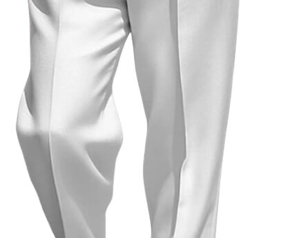 Men’s Dress Pants Straight Leg Pleat-Front Casual Suit Pants Plain Comfort Work Office Business Lounge Trouser Long