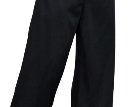 GORGLITTER Men’s Casual Wide Leg Pleated Dress Pants Elastic High Waisted Baggy Streetwear Trousers Business Casual