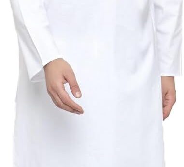 Maple Clothing Men’s Kurta Pajama White Cotton Indian Clothes