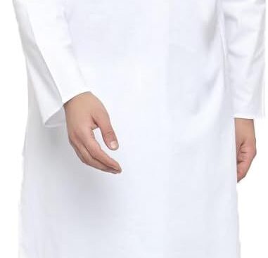 Maple Clothing Men’s Kurta Pajama White Cotton Indian Clothes