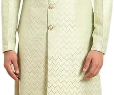 KISAH Men’s Kurta Sherwani Set – Traditional Indian Ethnic Wear for Men – Ideal for Weddings, Festivals & Celebrations