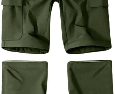 Convertible Hiking Pants Mens Zip Off Cargo Pants Loose Fit Quick Dry Outdoor Fishing Hiking Waterproof Sweatpants