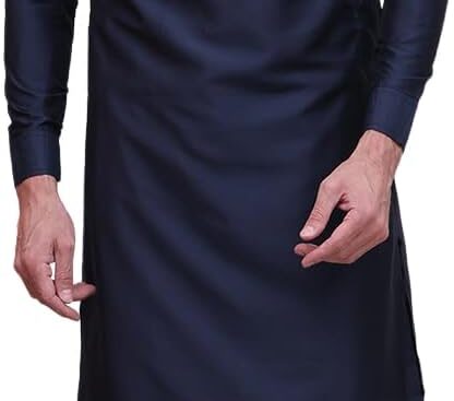 Maple Clothing Kurta Pajama Set Solid Color Indian Clothing for Men Party Wear Wedding Guest Outfit