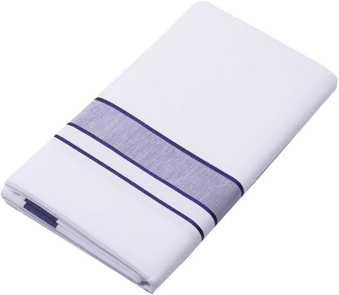 Cotton Dobby Design Border Dhotis Cotton Vesti Mundu Sarong Kerala Kasavu Border Dhoti