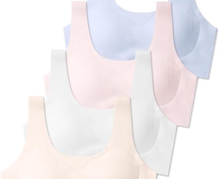 SALIA GIRL Training Bras for Girls 10-16 Sports Seamless Bra with Removable Padding Bras