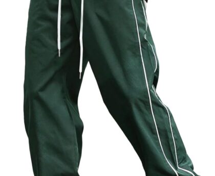 ZAFUL Men’s Baggy Track Pants Y2K Streetwear Pants Drawstring Letter Pockets Casual Lounge Trousers