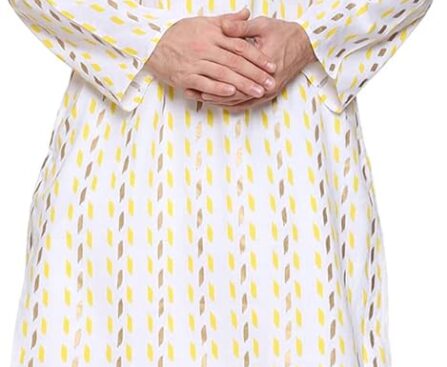 Men Cotton Printed Kurta Pyjama Pajama Set Party Fashion Regular Ethinic Wear Indian Dress Gifts Items