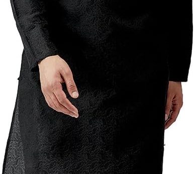 Sojanya (Since 1958 Men’S Teal Silk Blend Kurta Churidar Pyjama Set