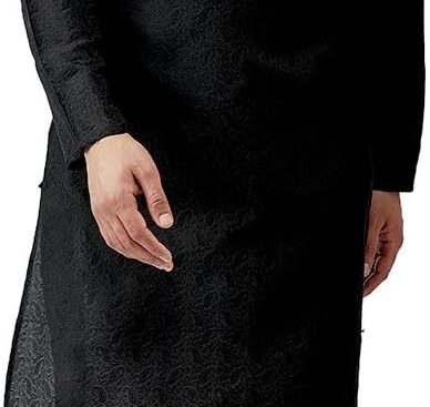 Sojanya (Since 1958 Men’S Teal Silk Blend Kurta Churidar Pyjama Set