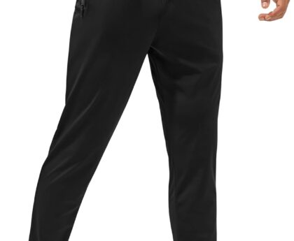 Mens Sweatpants with Zipper Pockets – Lightweight Athletic Joggers for Workout, Running, Gym, Track, Casual Wear