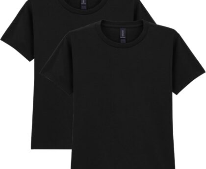 Gildan Unisex-Child Gildan Youth Heavy Cotton T-Shirt, Style G5000b, 2-Pack