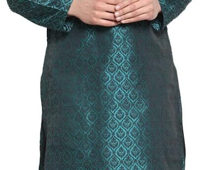 Maple Clothing Brocade Silk Men’s Kurta Pajama Indian Wedding Party Wear