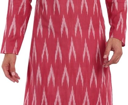 SKAVIJ Men’s Cotton Kurta Pajama Set Indian Ethnic Henley Shirt Long Sleeve and Casual Pants Yoga Outfits