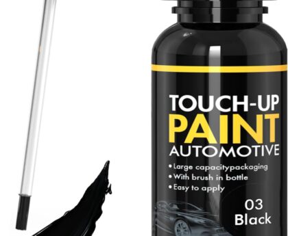 Car Scratch Remover, 30ml Black Car Paint Touch Up for Deep Scratches, Quick Drying, Easy to Use, Includes Body Putty & Sandpaper for Professional DIY Finish