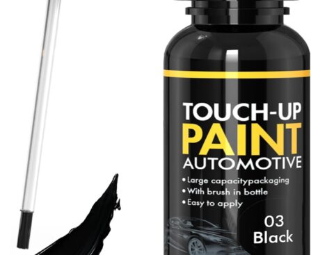 Car Scratch Remover, 30ml Black Car Paint Touch Up for Deep Scratches, Quick Drying, Easy to Use, Includes Body Putty & Sandpaper for Professional DIY Finish