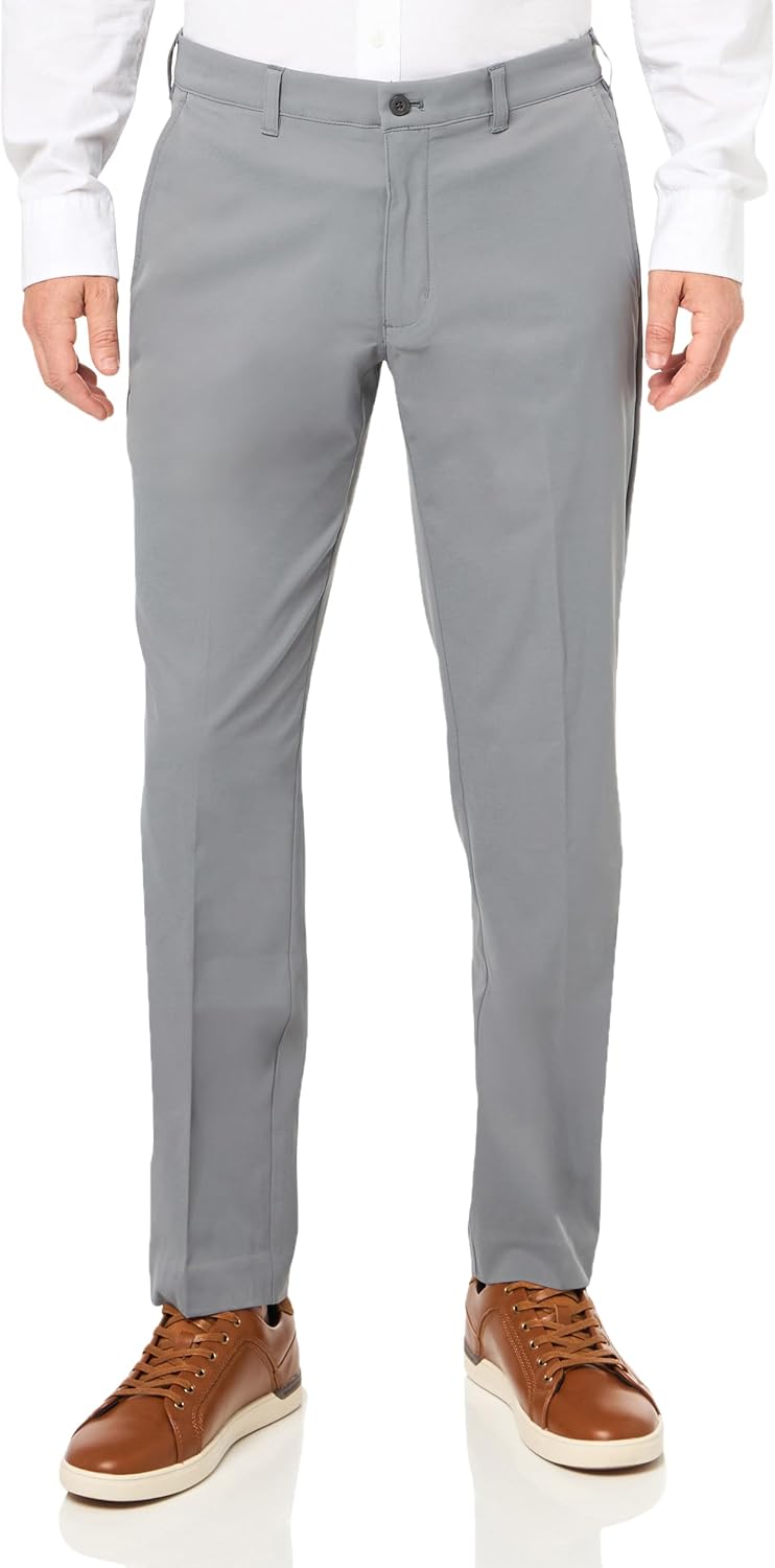 PGA Tour Men’s Flat Front Active Waistband Golf Pant