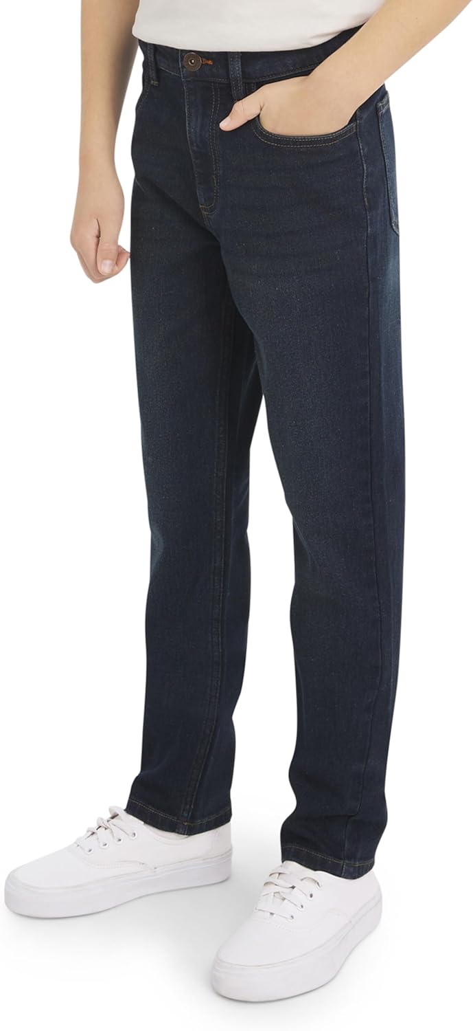 Weatherproof Vintage Boys’ 5 Pocket Slim Fit Stretch Waist Denim Jeans