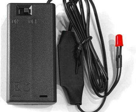 Blue Charm Fake Car Alarm, 1.5 Year Continuous Usage Battery Life, Red Blinking LED Light with 42″ Long Wire, (2xAA Batteries not Included)