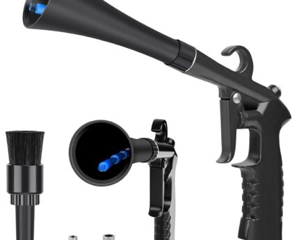 Car Cleaning Gun Detailing Interior Dryer Air Blow Gun, High Pressure Blower Gun, Car Detailing Kit Interior Cleaner, Car Detailing Tools for Car Quickly Blasts Dirt and Dust Works with Air