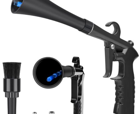 Car Cleaning Gun Detailing Interior Dryer Air Blow Gun, High Pressure Blower Gun, Car Detailing Kit Interior Cleaner, Car Detailing Tools for Car Quickly Blasts Dirt and Dust Works with Air