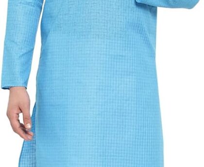 Maple Clothing Men’s Kurta Pajama Cotton Self Design Indian Evening Dress