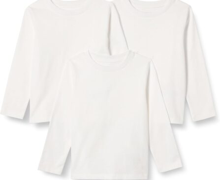 Amazon Essentials Unisex-Baby Relaxed-Fit 100% Cotton Long-Sleeve T-Shirts