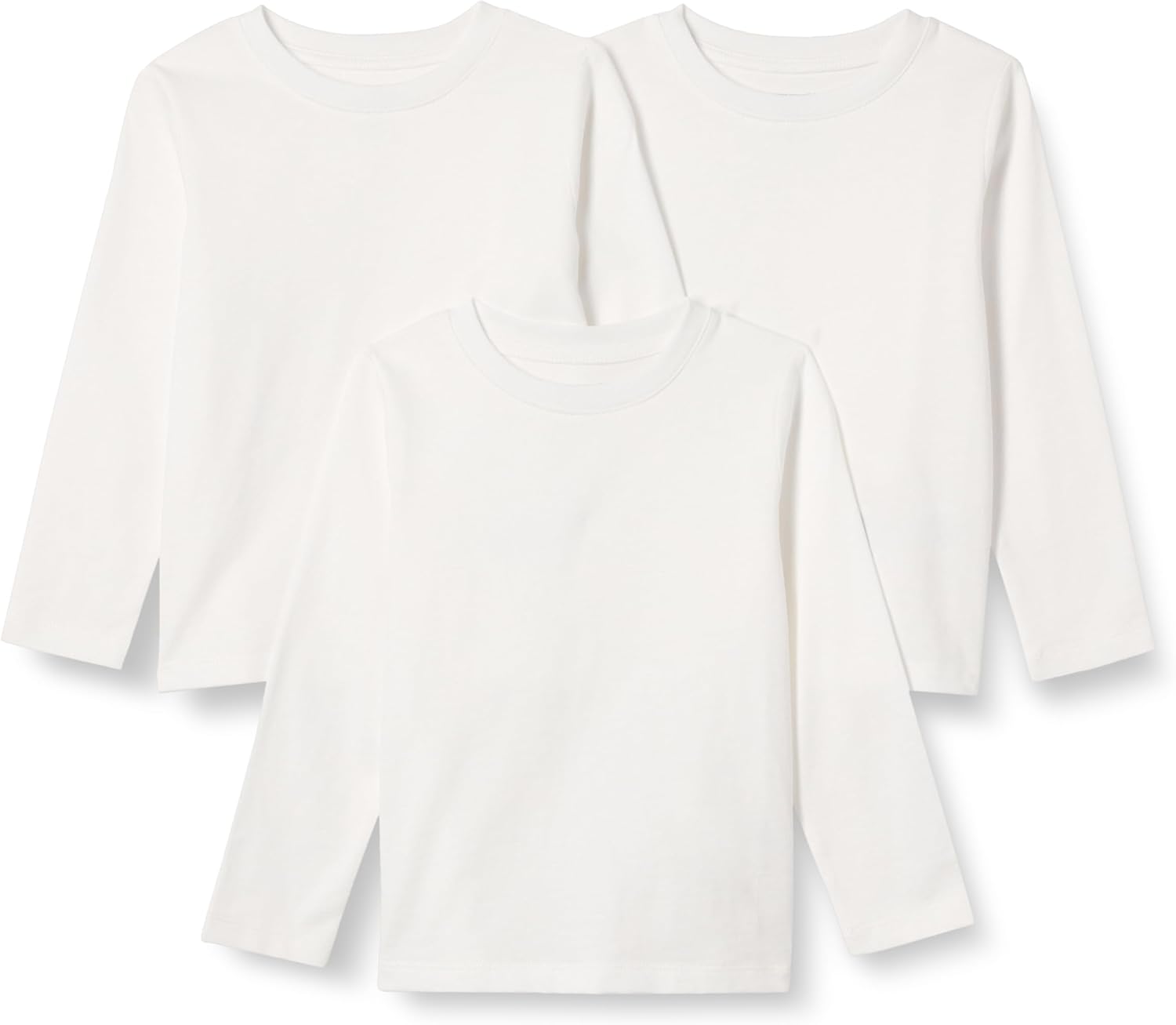 Amazon Essentials Unisex-Baby Relaxed-Fit 100% Cotton Long-Sleeve T-Shirts