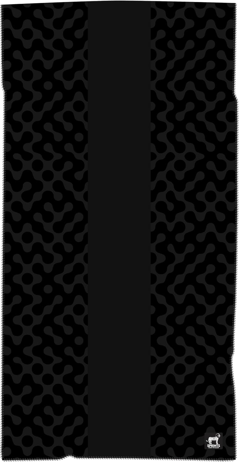 Sprints Prints Athletic Running Towel, Full-Sized, Car Seat Cover – Moisture Wicking (Midnight Mile)