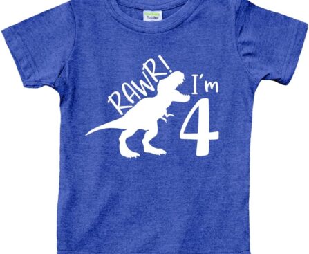 rawr im 4 Year Old boy Shirt Roar 4th Birthday Shirt boy Four Dinosaur Tshirt