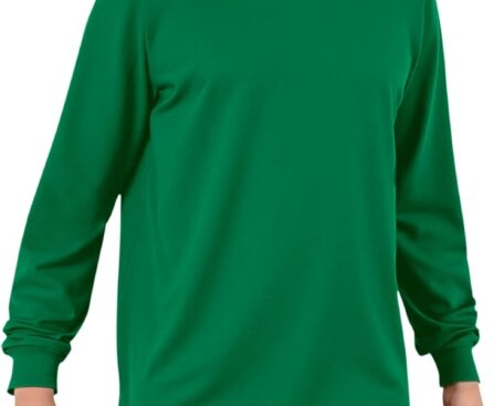 Haloumoning Boys Long Sleeve Shirts Kids Crewneck T Shirts Casual Tops Basic Tees 5-14 Years