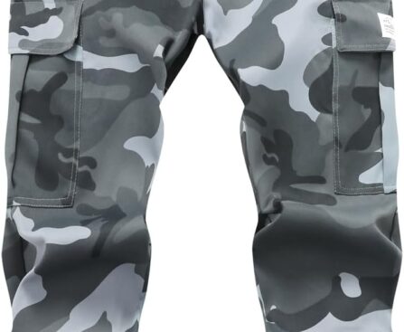 Mens Casual Cargo Pants Joggers Pants Workout Pants Multi Pockets