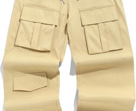 ZAFUL Cargo Pants for Men Workout Joggers Casual Hiking Pants Work Baggy Loose Drawstring Track Sweatpants with Multi Pockets