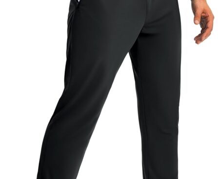 Mens Sweatpants with Zipper Pockets Joggers for Men Workout Athletic Gym Track Fitness Clothing Gifts