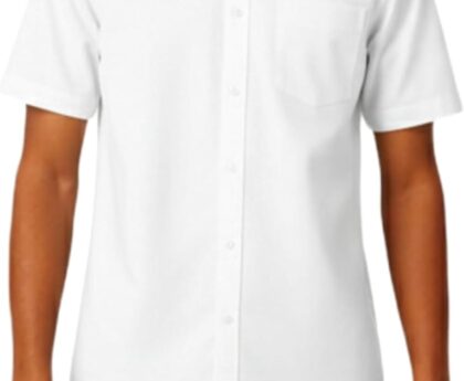 French Toast Boys Short Sleeve Classic Poplin Dress Shirt