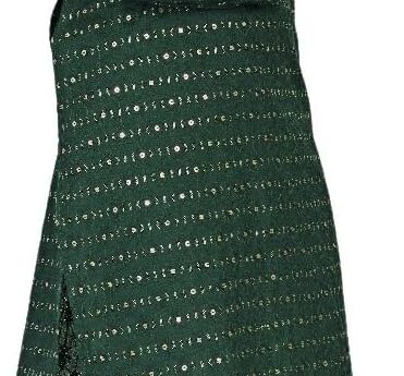 Men’s Embroidered Sequined Kurta with White Pyjama Set Indian Traditional Party Wear Outfit-Ethinic Wear