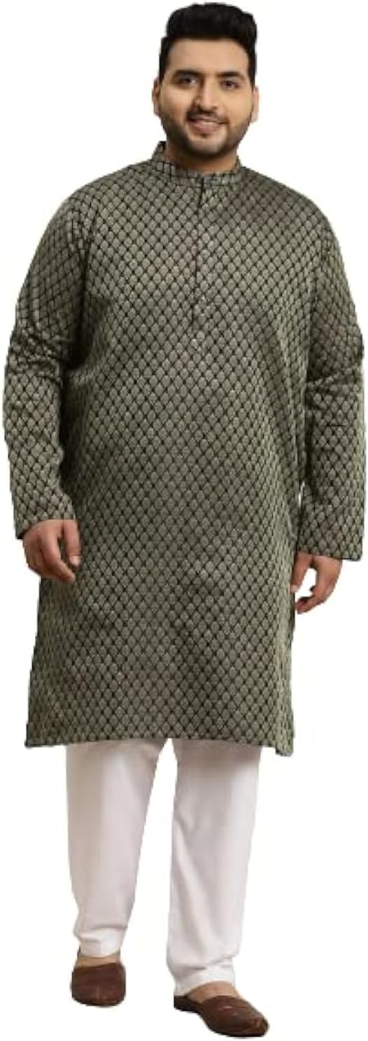 Sojanya Plus (Since 1958) Men’s Jacquard Silk Maroon Self design ONLY Long Kurta