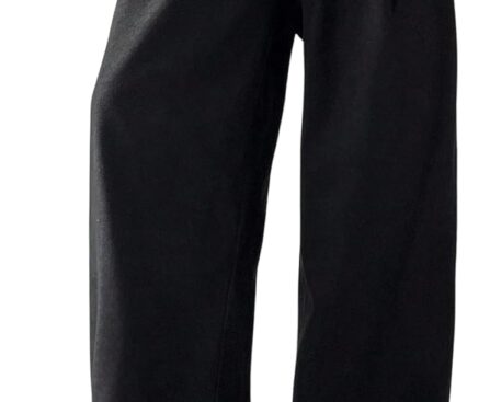 Floerns Men’s Pleated Wide Leg Suit Pants Office Work Loose Fit Casual Trousers