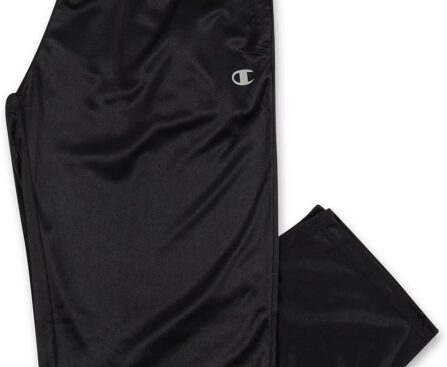 Champion Big and Tall Open Bottom Track Pants – Lightweight Powertrain Track Pants for Men