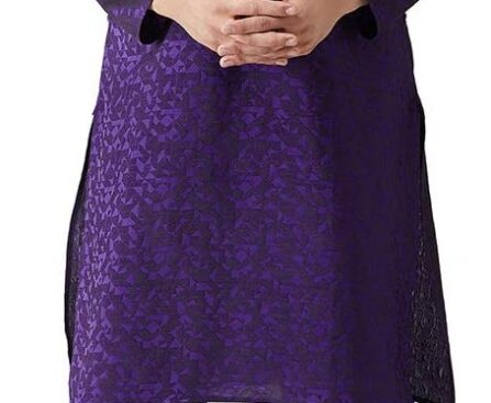 Sojanya (Since 1958 Men’S Jackquard Silk Only Long Kurta