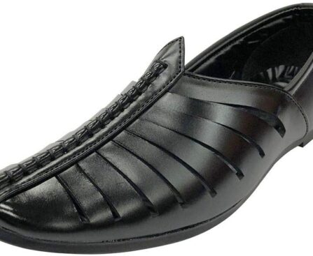 Mens Punjabi Jutti Style Sherwani Shoes Pakistani Jutti Men Casual Breathable Shoes