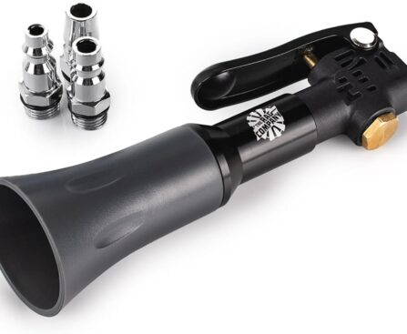 The Rag Company – Ultra Air Blaster Mini – Lift and Blast Dirt and Debris Away for Interior Detailing; Durable and Ergonomic Metal Design; Trigger Operated