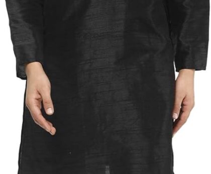 SKAVIJ Men’s Tunic Kurta Pyjama Traditional Wedding Party Ethnic Suit Dress Set