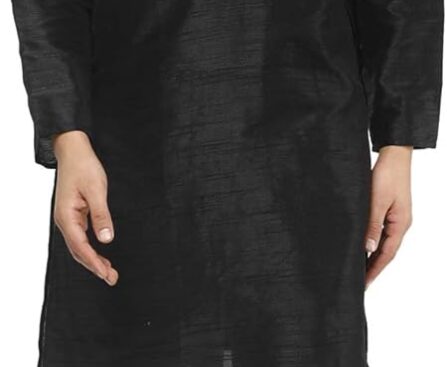 SKAVIJ Men’s Tunic Kurta Pyjama Traditional Wedding Party Ethnic Suit Dress Set