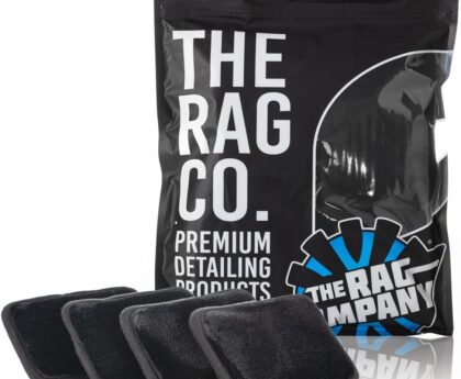 The Rag Company – Interior Scrubber – Soft Microfiber Pad Safe for All Automotive Interior Surfaces; Deep Cleaning with Scratchless and Streak-Free Finish – 4 Pk