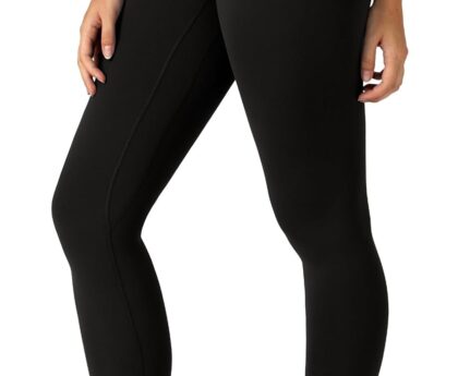 Colorfulkoala Dreamlux No Front Seam Leggings for Women 25″/28″ Inseam, Seamless High Waisted Buttery Soft Yoga Pants