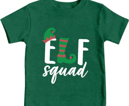 LBP Christmas Elf Shirt for Toddler Christmas Elf Squad Boys Girls T-Shirt Kids Xmas Holiday Tee Tops