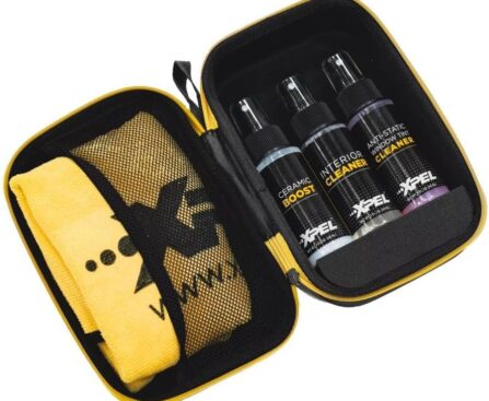 XPEL 3-Pack Interior Care Kit – Car Detailing Set for Interior Surfaces, Trim & Glass | Interior Cleaner, Ceramic Boost, Tint-Safe Glass Cleaner & Premium Microfiber Towel in Branded Case