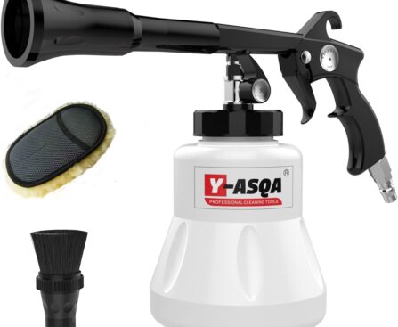 Car Cleaning Gun Professional Deep Stain Removal air Pulse car Detail Thicken Cleaner Gun for Upholstery Carpet seat Canopy Interior Detailing Cleaning Kit