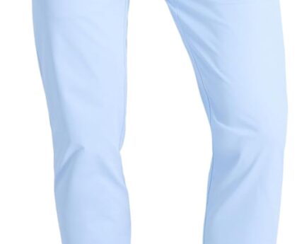 Haggar Mens Sport Travel Performance Straight Fit Flat Front Stretch Casual Pant