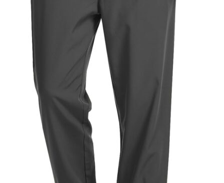 Surenow Men’s Athletic Pants Elastic Waist Quick-Dry Lightweight Pants Workout Outdoor Sweatpants with Zipper Pockets